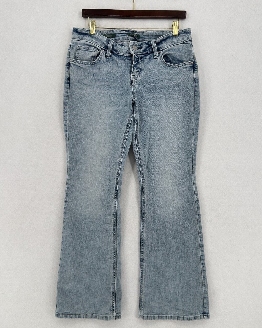 Wild Fable Womens Juniors Light Blue Low Rise Bootcut Denim Jeans Sz 8